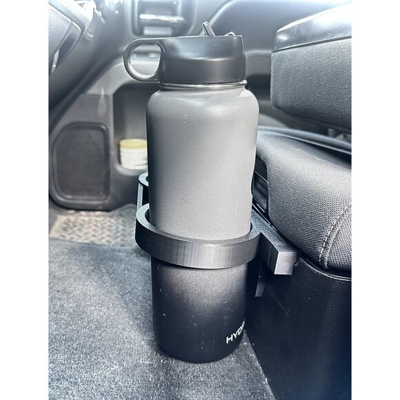 Dual Water Bottle Holder for 2014-2018 Chevrolet Silverado and GMC Sierra - Picture 1 of 16